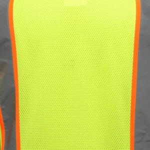 High-visibility safety vest with reflective stripes