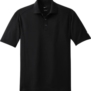 Black short sleeve polo shirt