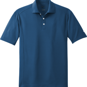 Blue short sleeve polo shirt