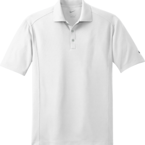 White short sleeve polo shirt