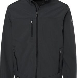 Black DRI DUCK softshell jacket with zipper pockets