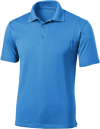 Blue short-sleeve polo shirt for men