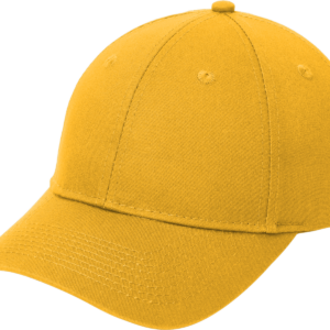Yellow baseball cap on white background