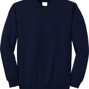 Plain navy blue crewneck sweatshirt