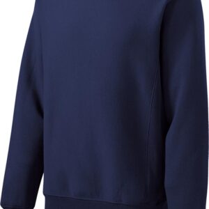 Plain navy blue crewneck sweatshirt