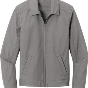 Gray zip-up jacket with collar