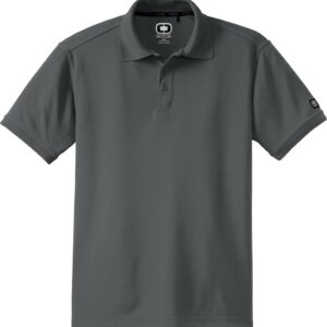 Gray short sleeve polo shirt