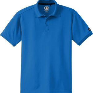 Blue short sleeve polo shirt
