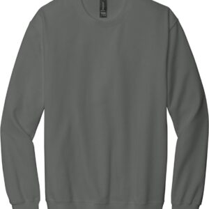 Plain gray long sleeve crewneck sweatshirt