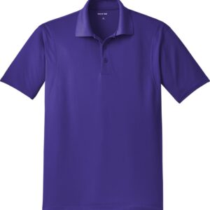 Plain purple short sleeve polo shirt
