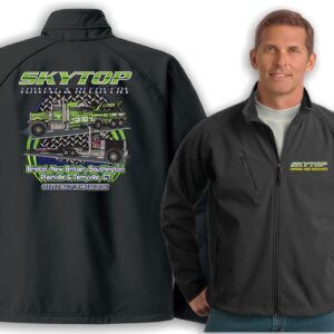 Skytop Towing and Recovery branded black jacket