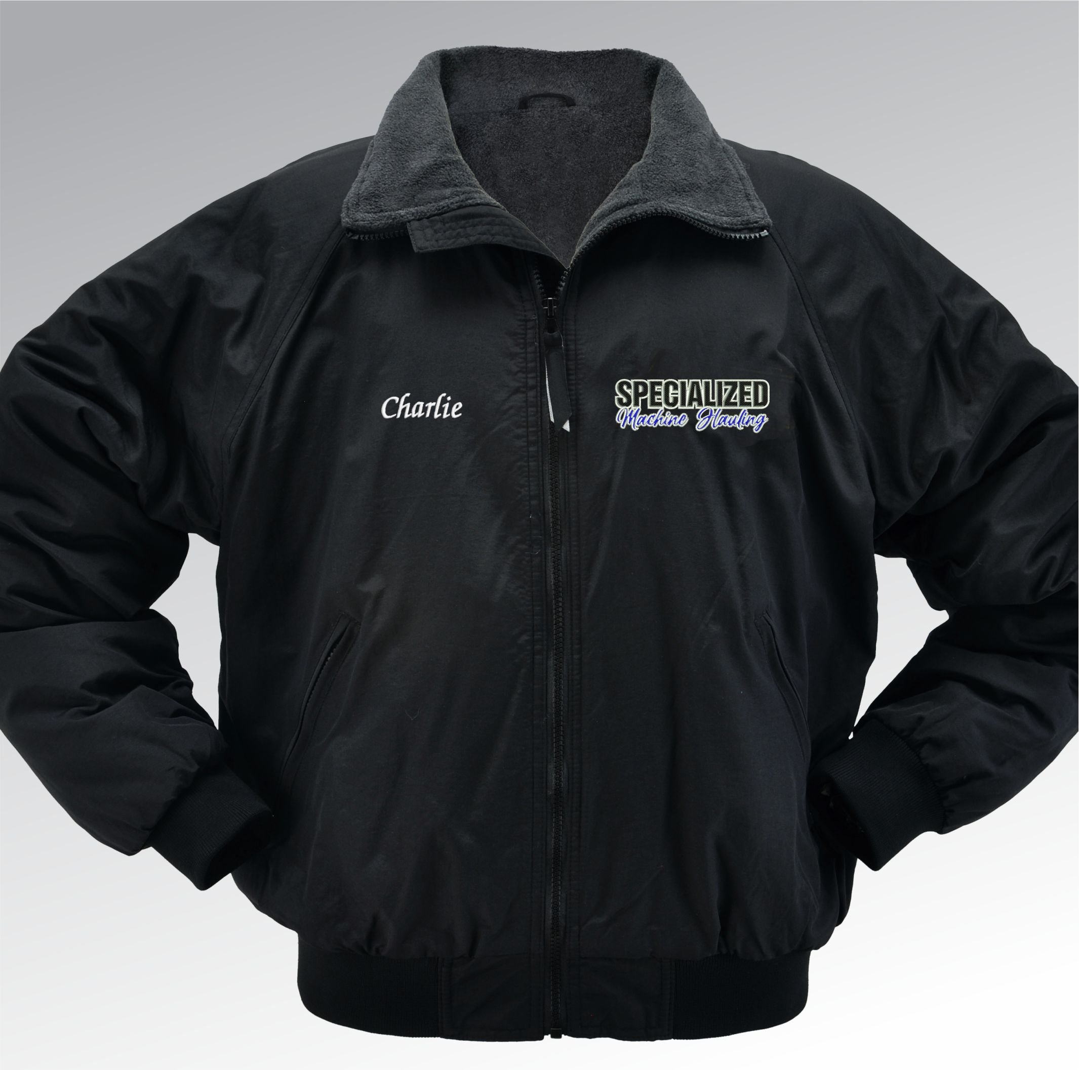 Black Specialized Machine Heating branded jacket