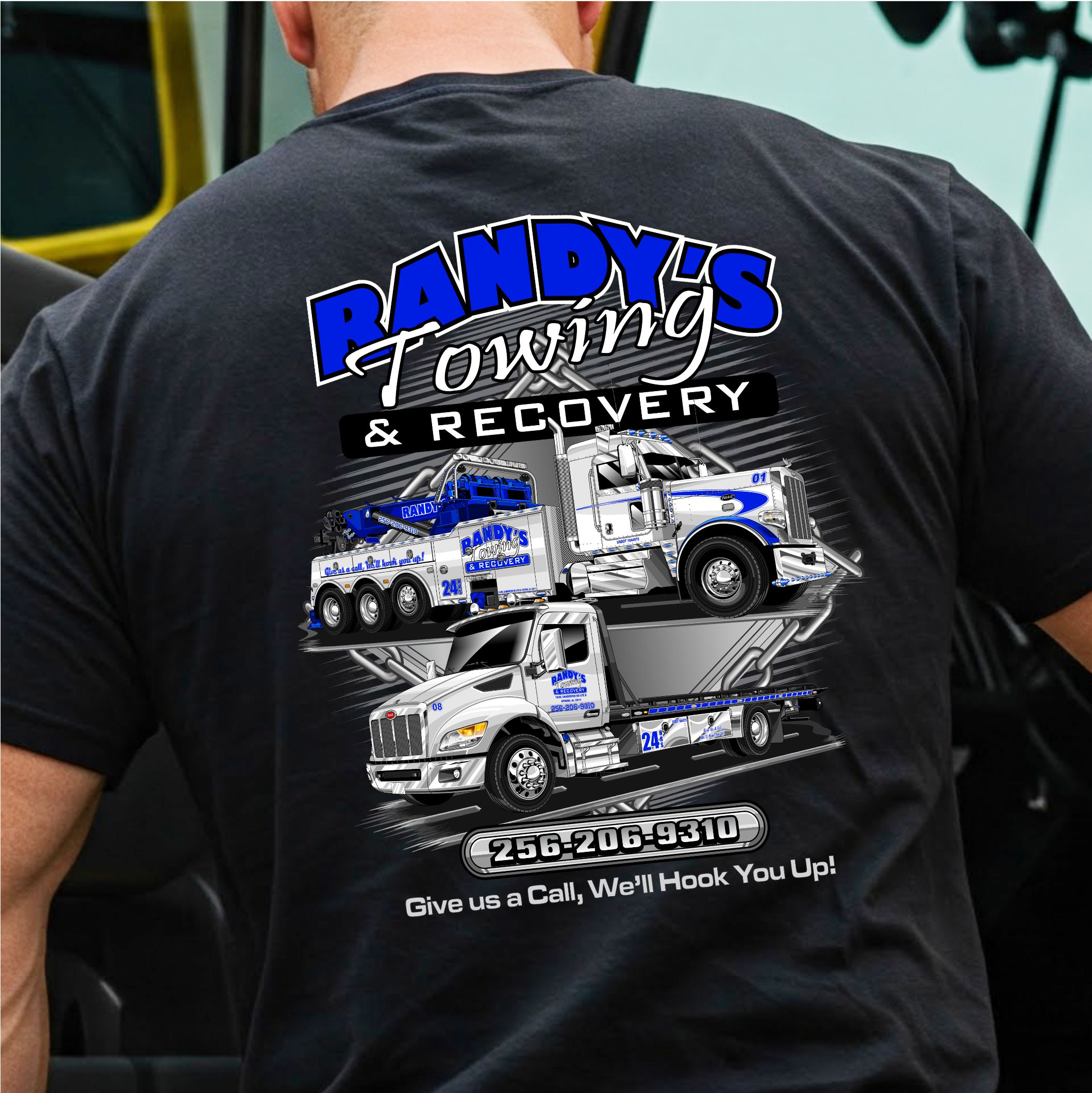 Randy's Towing and Recovery truck graphic shirt