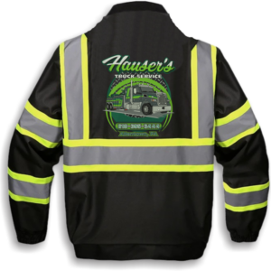 Hauser's Truck Service reflective safety jacket