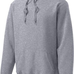 Plain gray hoodie with front pocket