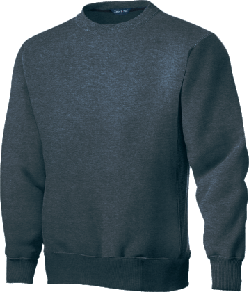Plain dark gray crewneck sweatshirt front view