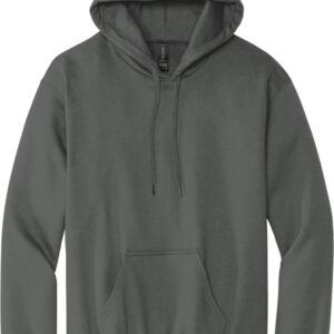 Plain dark gray hoodie with front pocket