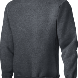 Dark gray crewneck sweatshirt front view