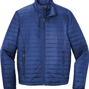 Blue quilted lightweight men's jacket