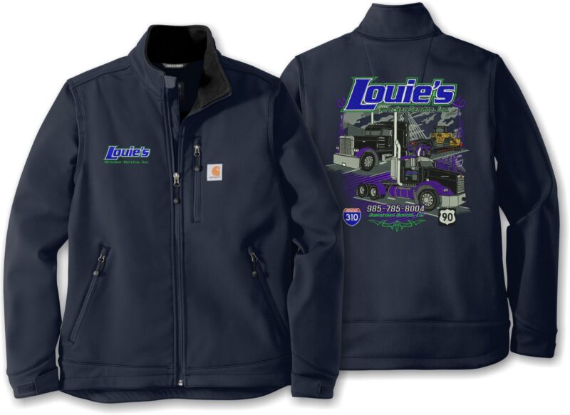 Louie's Wrecker Service navy Carhartt jacket