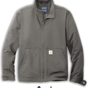 Gray Carhartt Super Dux work jacket front view